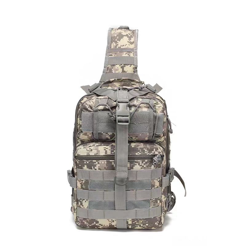 Manufacturer's Popular Large Saddle Bag Oxford Cloth Camouflage Photography Crossbody Bag Outdoor Shoulder Tactical Large Chest Bag Cycling Camping