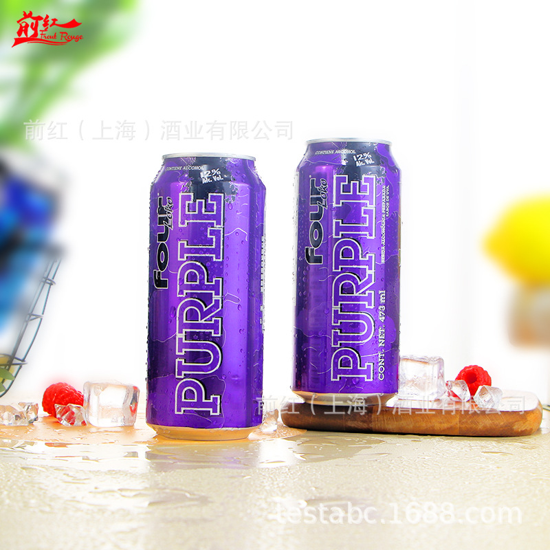 Single Can Imported from the United States Four Loko Four Loko Grape Flavored Cocktail Fruity Party Wine 695ml
