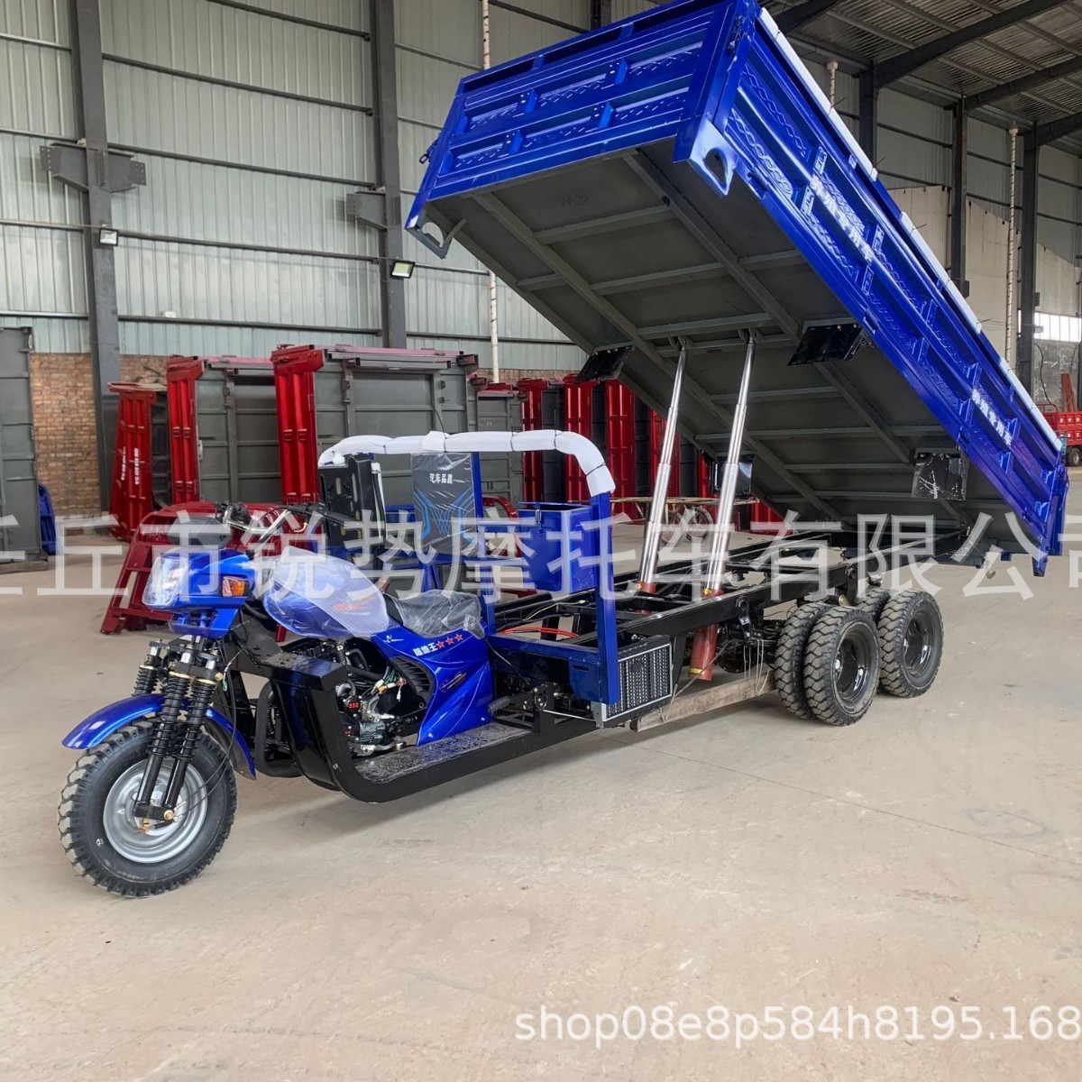 Three-Wheeled Fuel-Powered Motorcycle, Agricultural Dump Truck, Gasoline Heavy-Duty Vehicle, Cross-Border 200Cc Off-Road Motorcycle