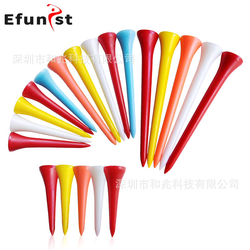 Golf nail plastic nail Cup ball holder four sizes optional 42mm54mm cone multicolor tee