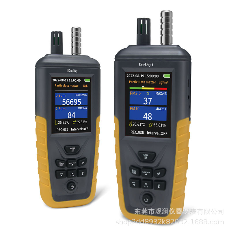 Cross-Border Dust Particle Counter Intelligent Temperature and Humidity Tester Multi-Functional Dust Tester Wholesale