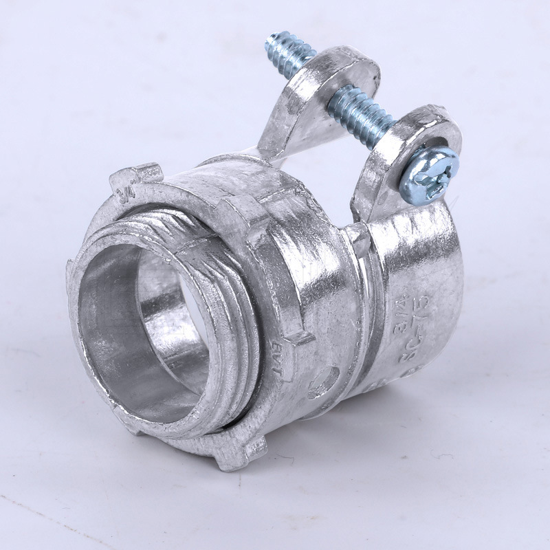 American Standard Metal Hose Fittings Extrusion Connector Male Thread Zinc Alloy Joint UL Certified