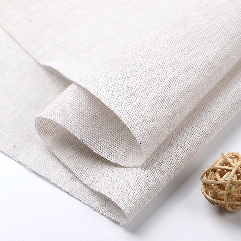 Factory direct solid color linen handicraft linen embryo cotton linen