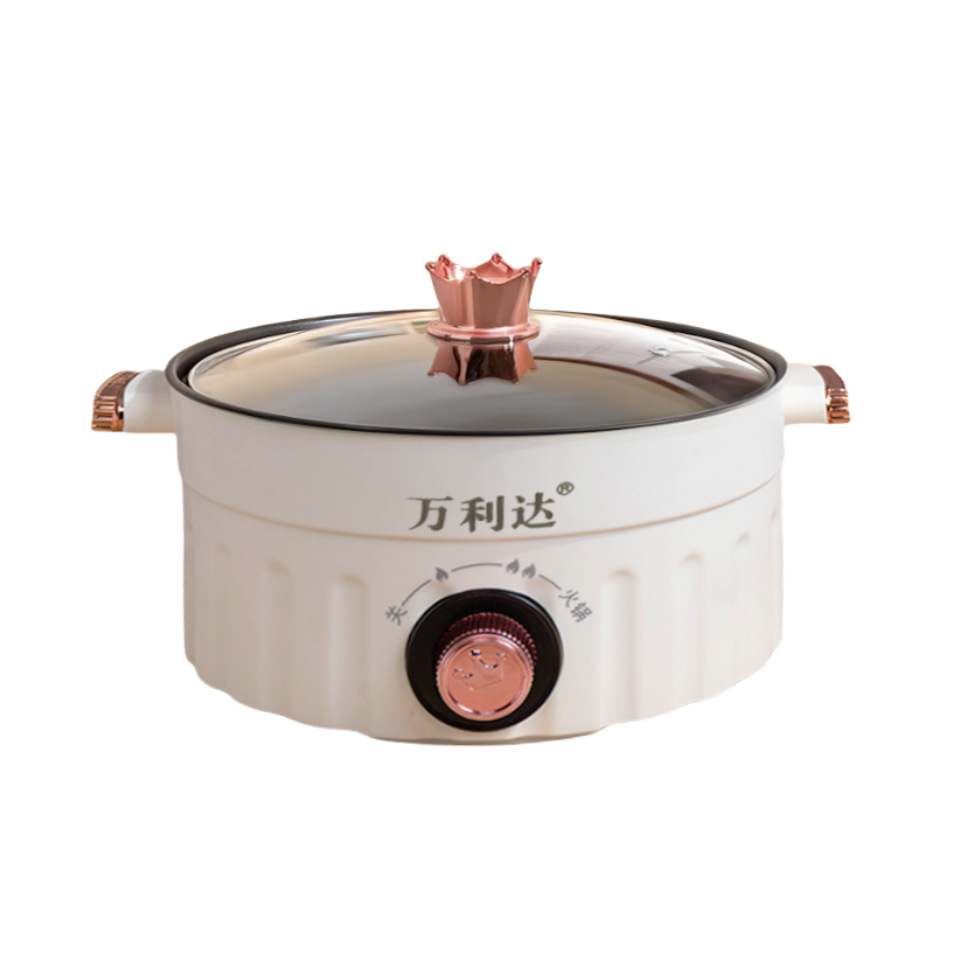 Wanlida Electric Cooking Pot Household Electric Frying Pan Non-Stick Large Capacity Steaming and Cooking All-In-One Multifunctional Electric Hot Pot