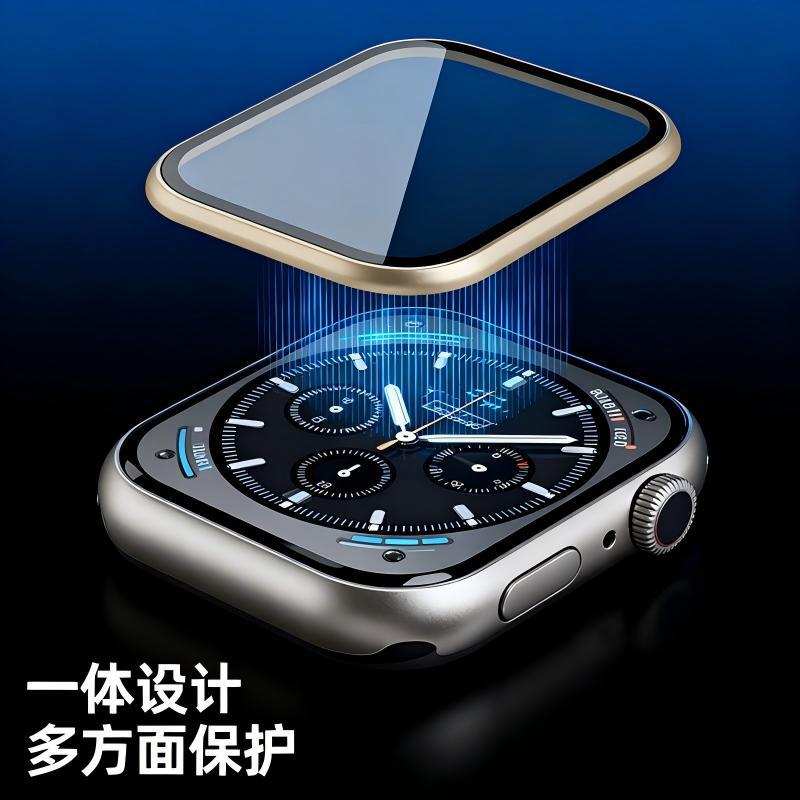 Защитная пленка для Apple Watch S10 45mm, золотая, HD, высокая прозрачность, защита от падений и царапин