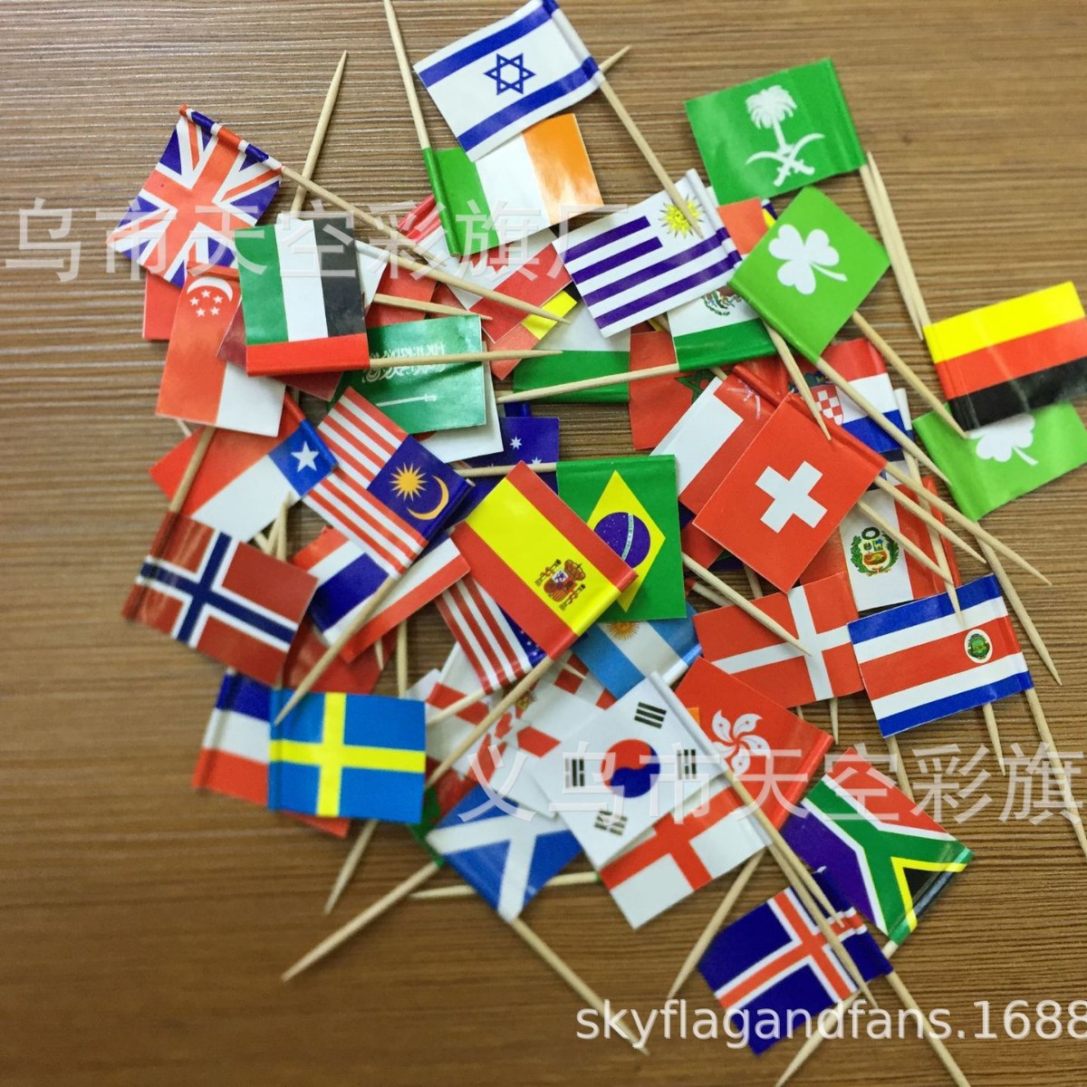 Thailand Toothpick Flag Spot Thai Restaurant Fruit Cake Steak Pizza Toothpick Flag Spot Toothpick Flag