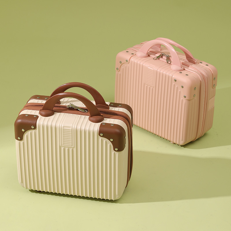 Customized Mini Suitcase 14inch Cosmetic Case Small Suitcase Souvenir Small Lightweight Password Box Travel Box