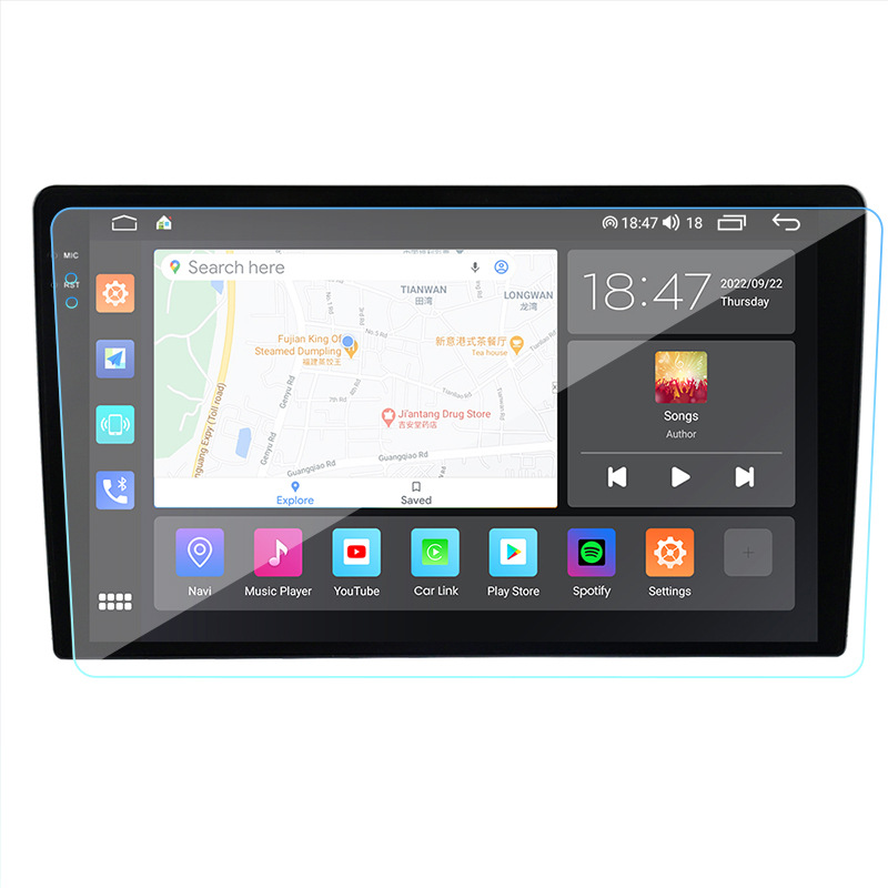 Suitable for Teyes 2K 9inch 10inch Android Car Navigation Universal Screen High-Definition Tempered Central Control Protective Film