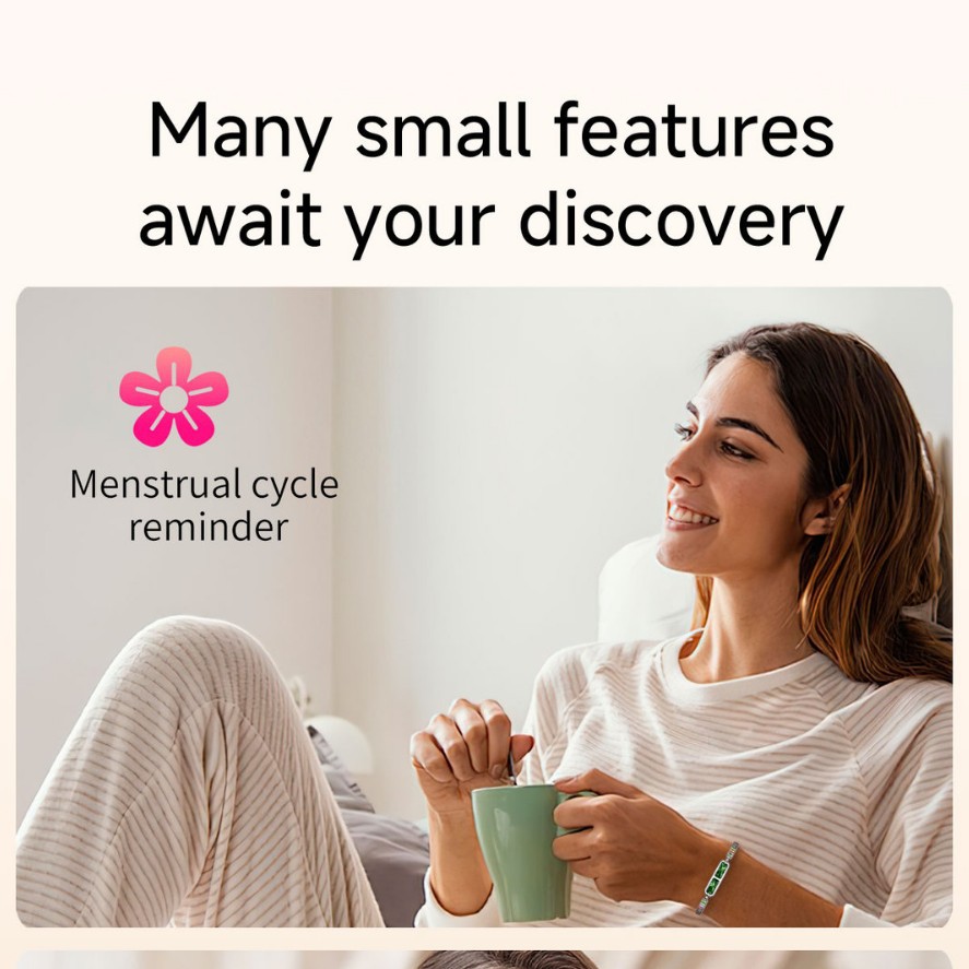 Cross-Border New Smart Bracelet Sleep Rate Blood Oxygen Gesture Photo Health Monitoring Fashion Versatile Bracelet Bracelet