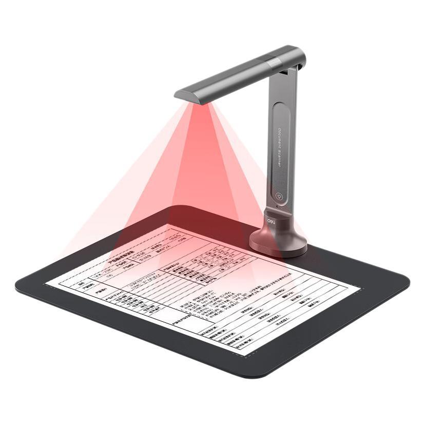 Deli GK600 Scanner 10 million Pixel High Photograph OCR Converts PDF to Generate Deli A4 High Photograph