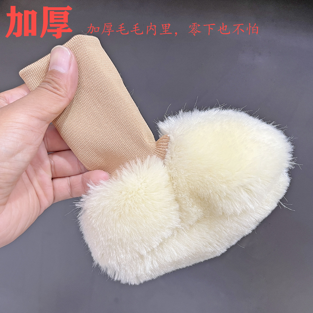 Autumn and Winter Newborn Baby Toddler Shoes Non-slip Thickened Wool Anti-drop Socks Shoes for Boys and Girls Soft Sole