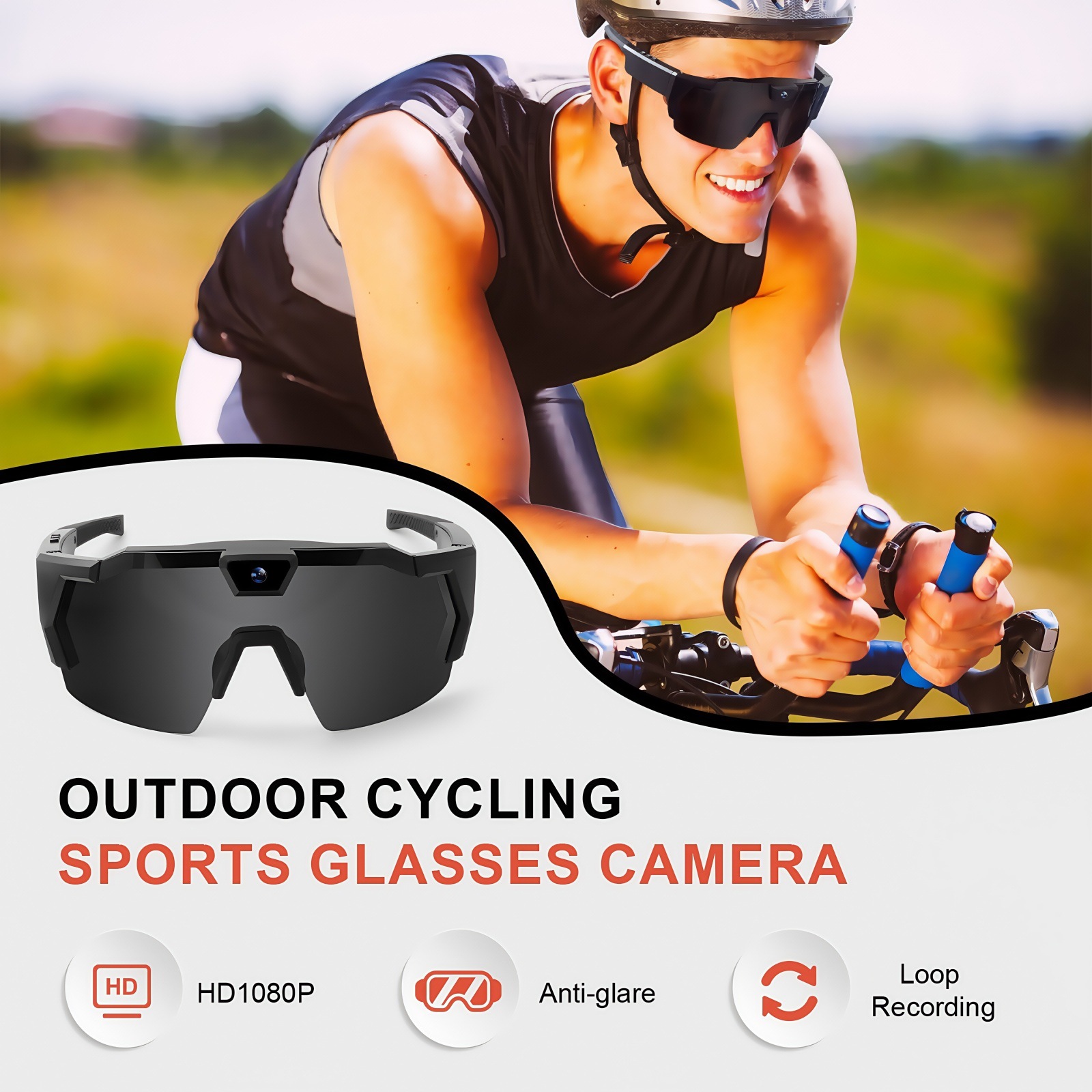 Filming New Sunglasses, Glasses, Camera, Dv, Sports Recording, Photography, Video Recording, Smart Outdoor Cycling Recorder