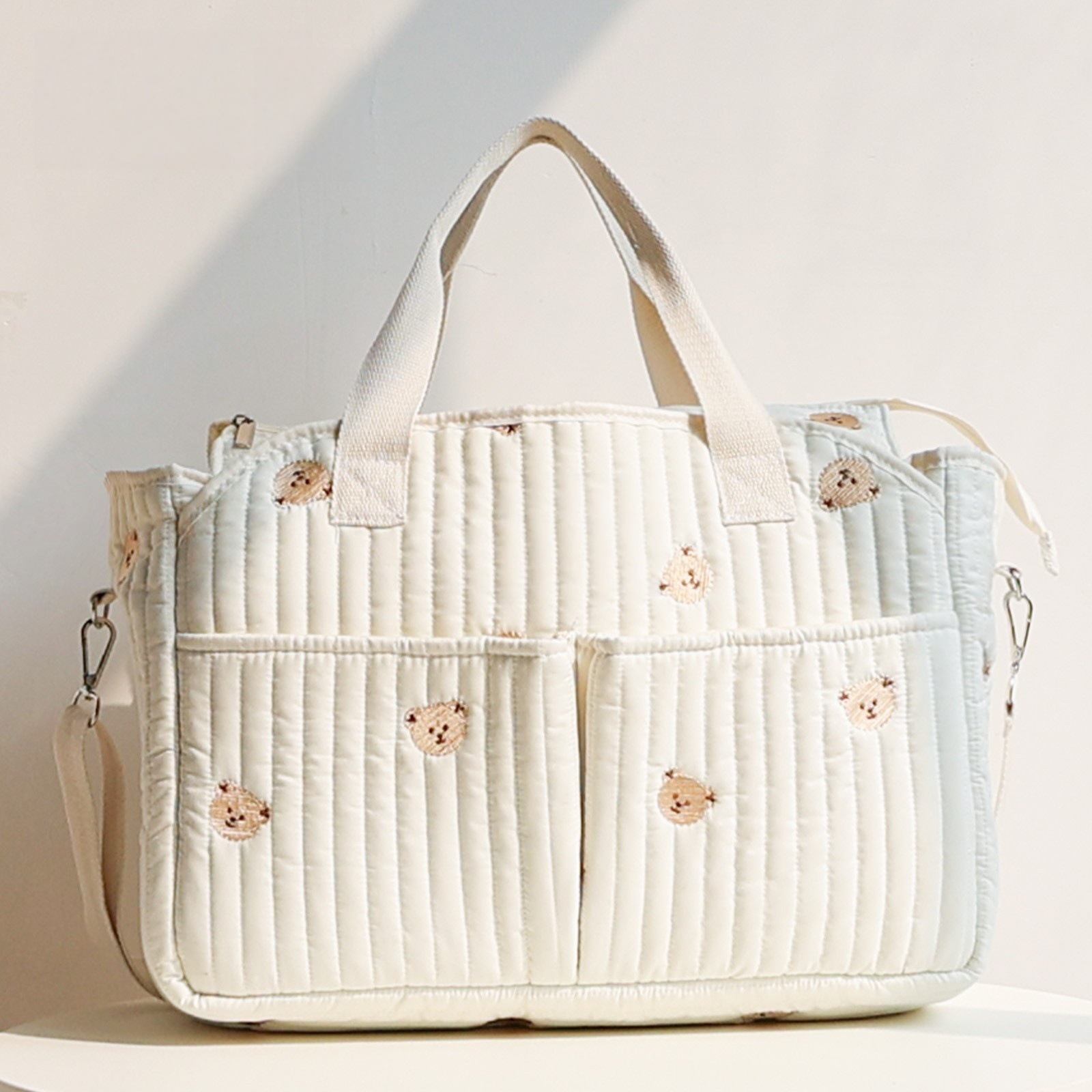 Сумка для мамы в новом стиле, большая ёмкость, сумка для прогулок с ребёнком, хранение, сумка для подгузников, многофункциональная, через плечо