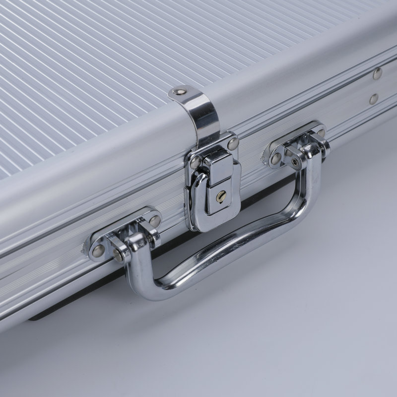 Spot Aluminum Box Texas Hold'Em 40/43cm Chip Coin Storage Box 1000 Yards Pull Rod Aluminum Alloy Chip Box
