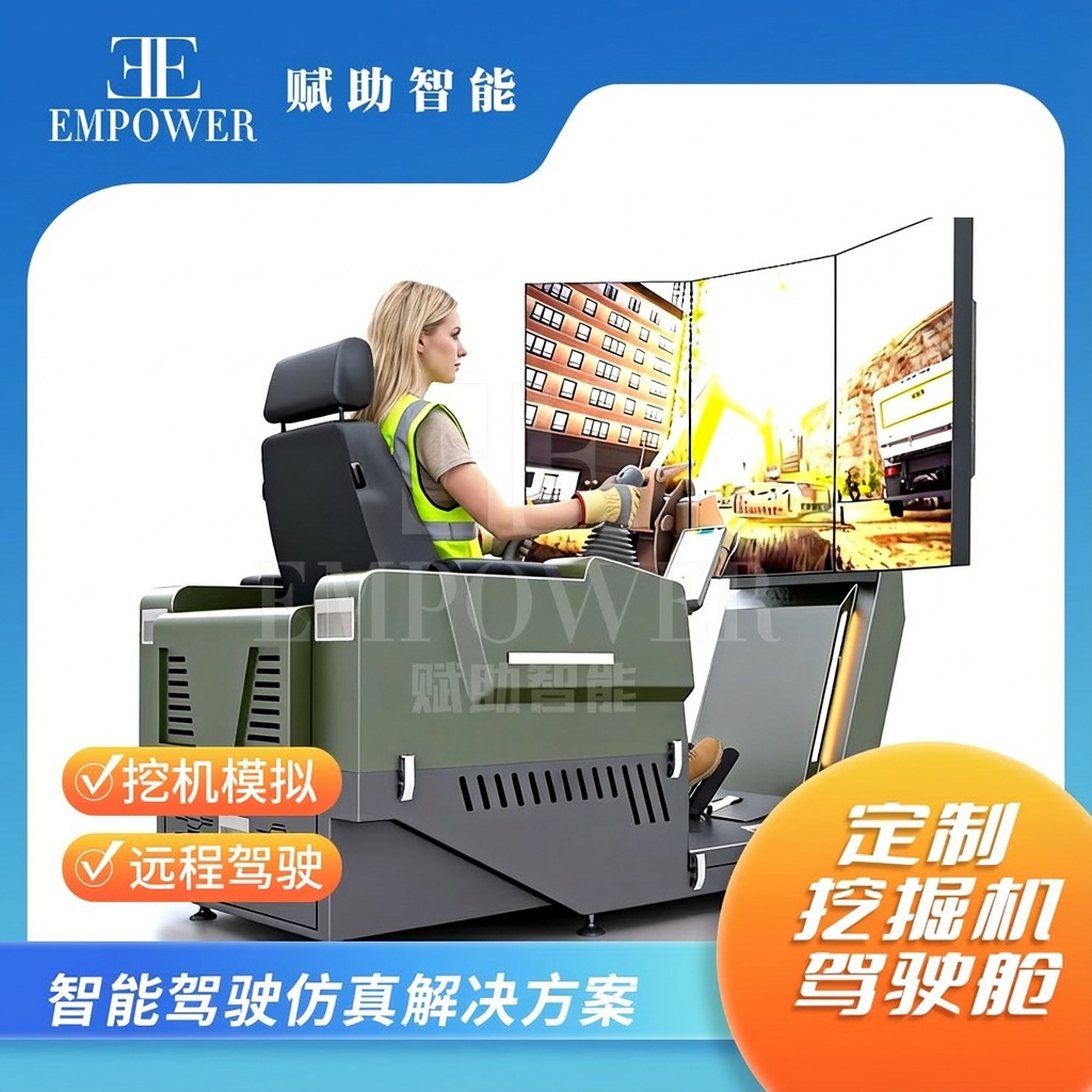 Кастомизированный симулятор экскаватора для обучения вождению удаленного управления выставочный зал