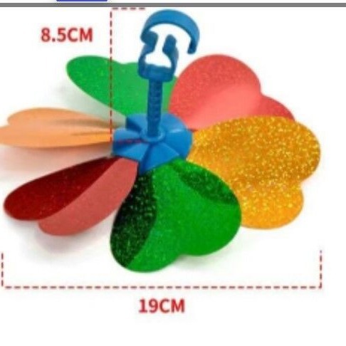 Children's Scooter Frog Car Windmill Accessories Skateboard Stroller Colorful Plastic Small Windmill Light and Light