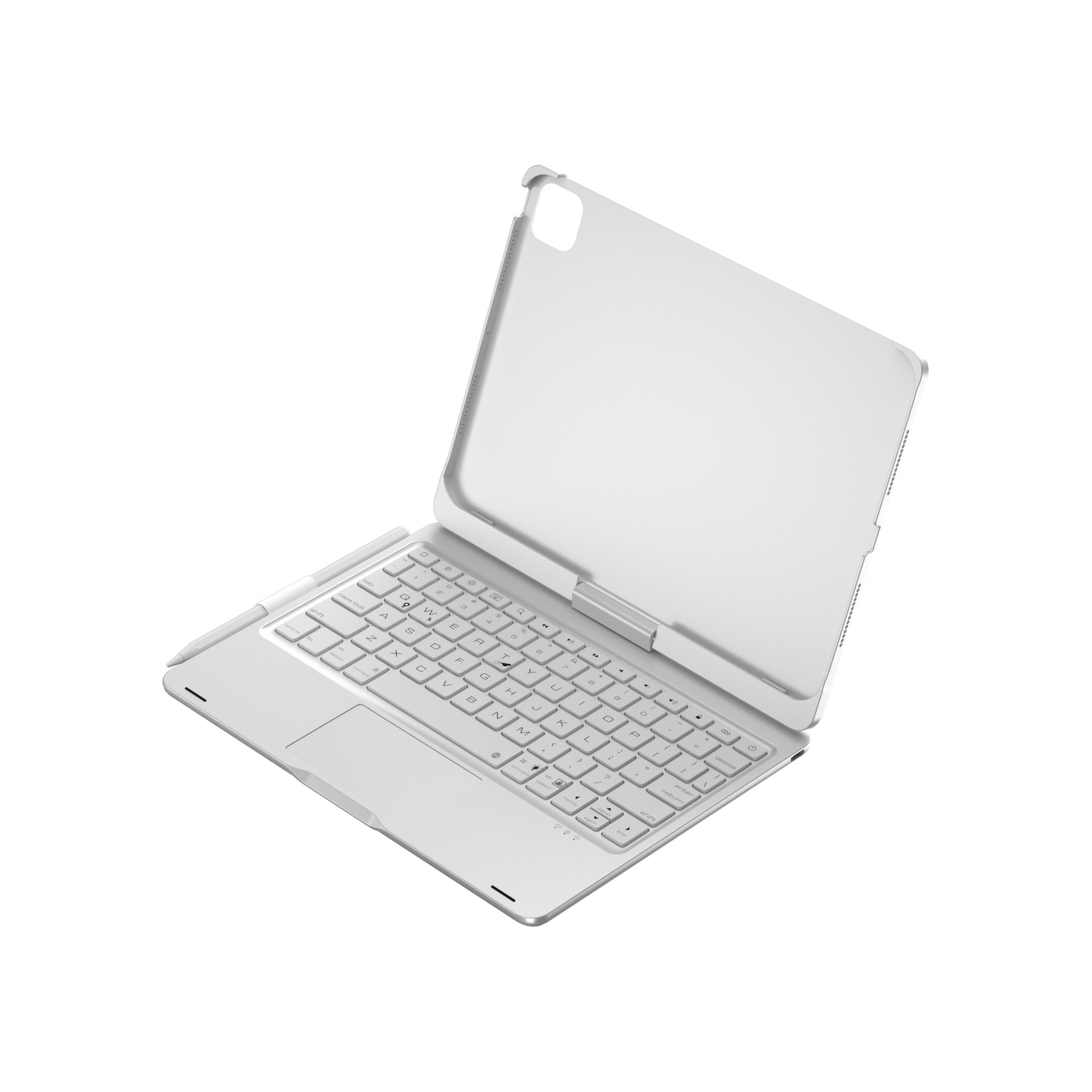 Cross-Border Hot Model Suitable for Pro 11inch /Air10.9 Bluetooth iPad Keyboard 360-Degree Rotating Touch Colorful Backlight