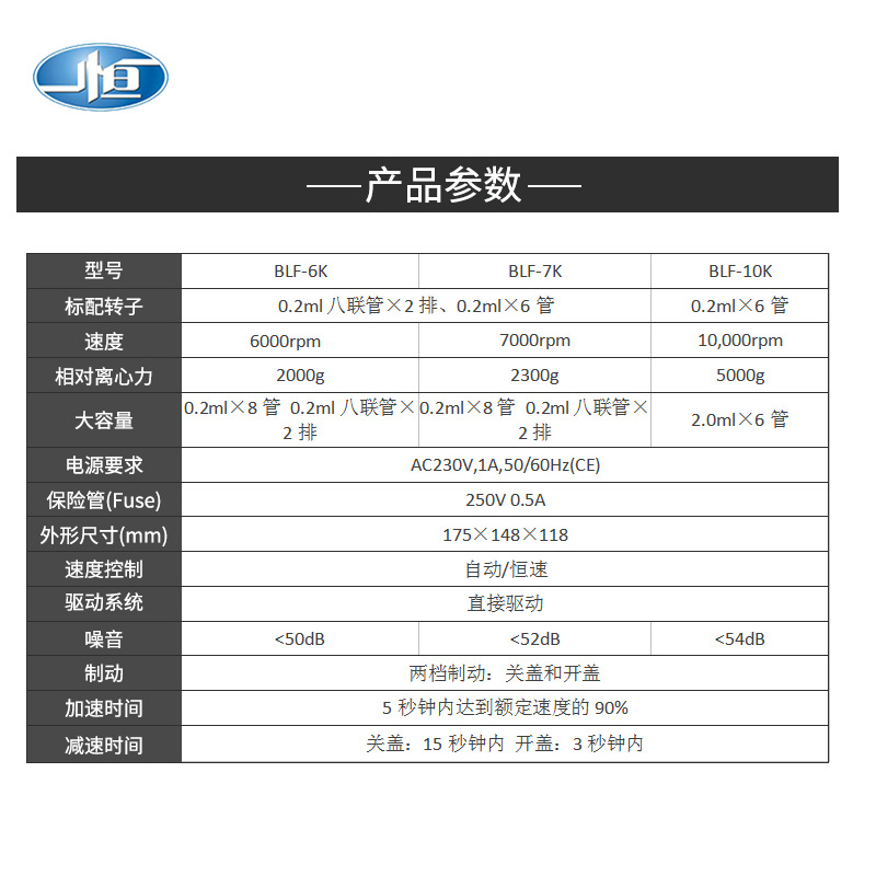 Shanghai Yiheng BLF-7K eight-tube mini centrifuge BLF-10K 0.2 mlx6 tube Palm centrifuge