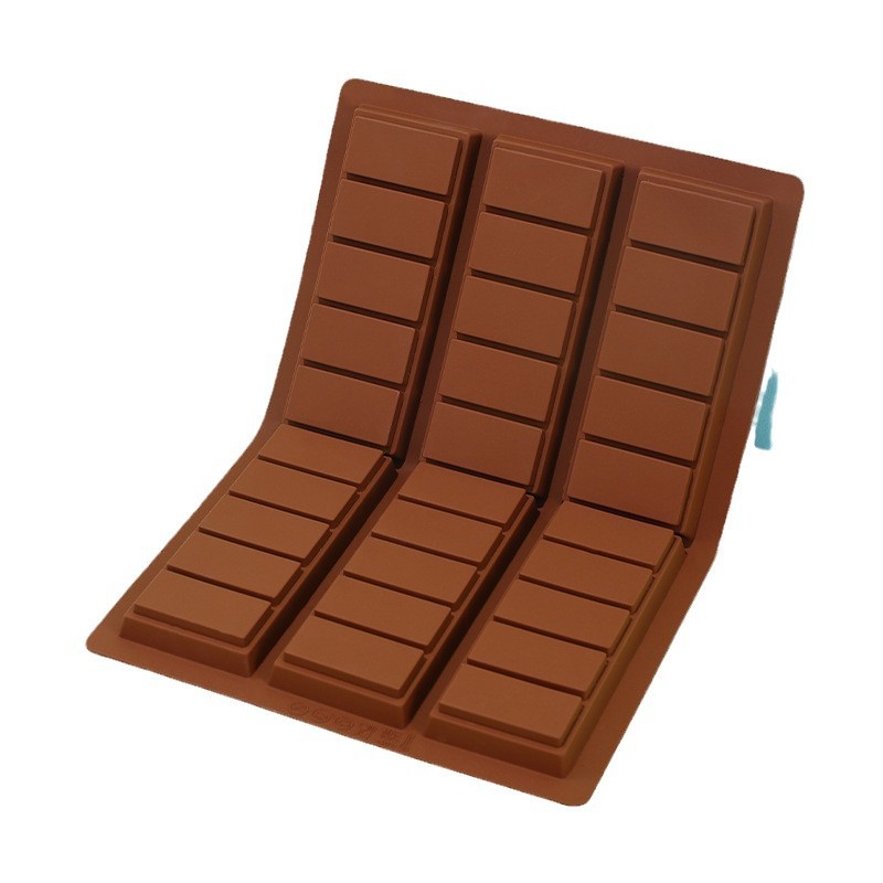 Dubai Chocolate Mold Food Grade Rectangular Chocolate Grinding Tool Baking Mold Handmade DIY Silicone Mold