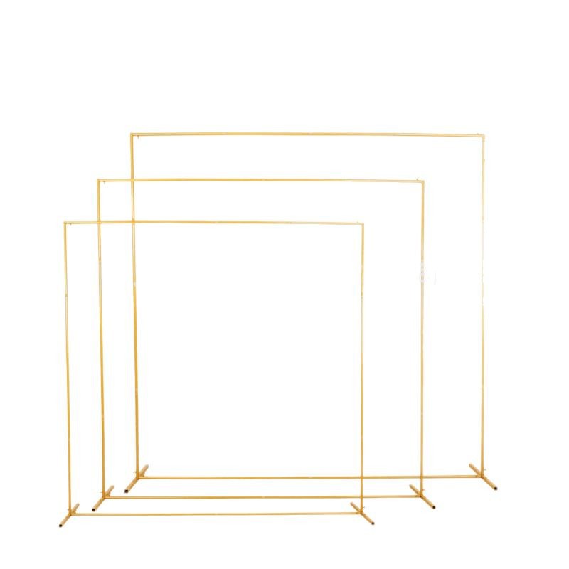 Cross-Border Wedding Props Iron Square Arch Background Decoration Square Flower Door Outdoor Lawn Wedding Iron Arch