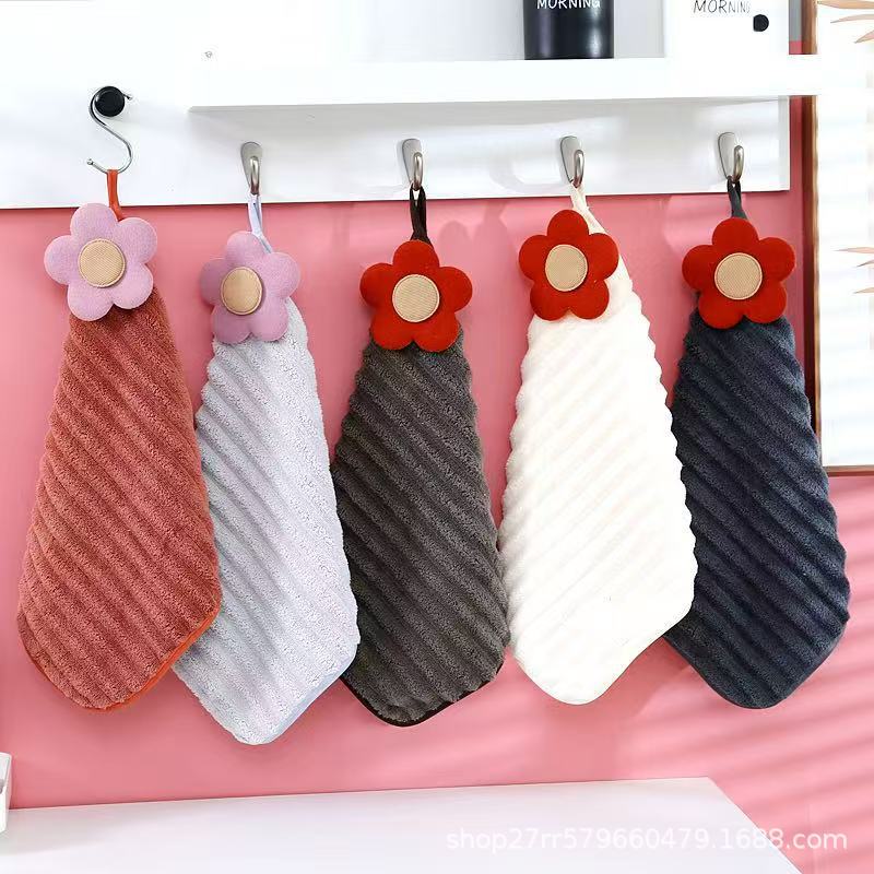 Повседневное полотенце, вешающее полотенце для рук, кухонное абсорбирующее полотенце, коралловый велюр, маленькое квадратное полотенце, для быстрого высыхания, для ванной, мытья рук, бесплатная доставка