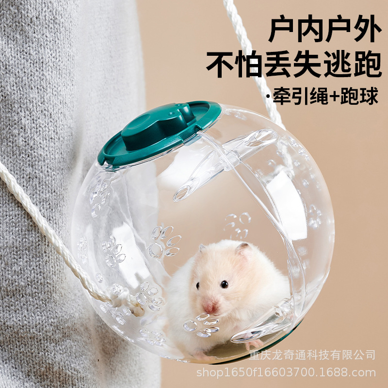 Breathable and Portable Hamster Running Silent Large Space Running Ball Golden Bear Special Anti-Escape Transparent Crystal Roller
