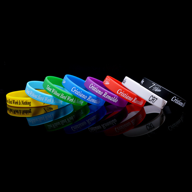 Barcelona Real Madrid Club Messi Ronaldo Football Star Bracelet Color Silicone Handband Fans Gift