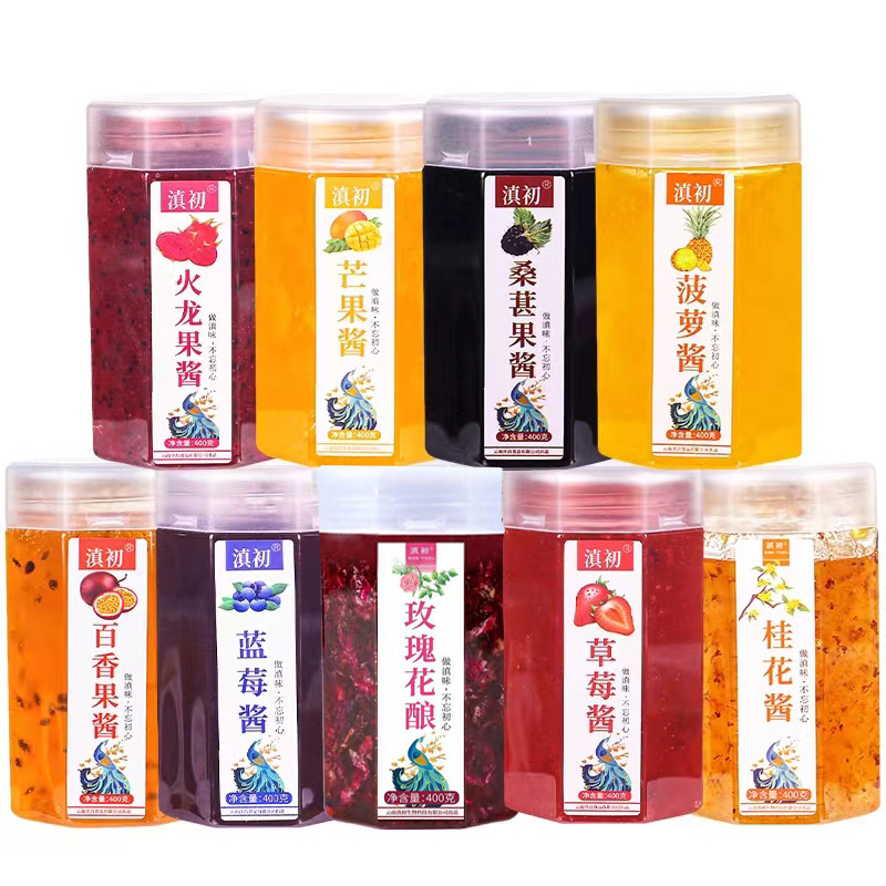 Early Yunnan jam commercial osmanthus sauce rose sauce passion fruit sauce strawberry sauce bowl cake ice powder ingredients wholesale