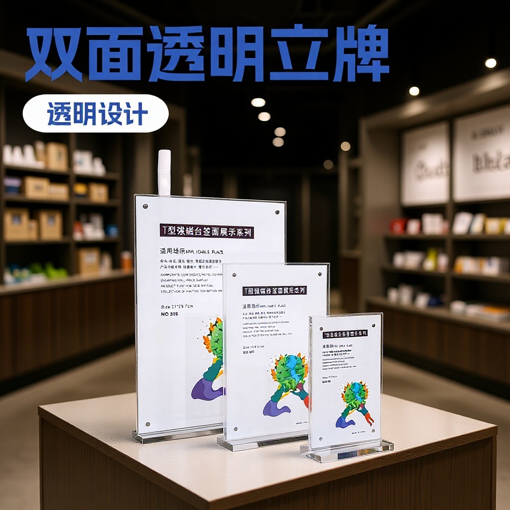 Двусторонняя магнитная карточка A4 с антиколлизийной основой, подставка для карточек