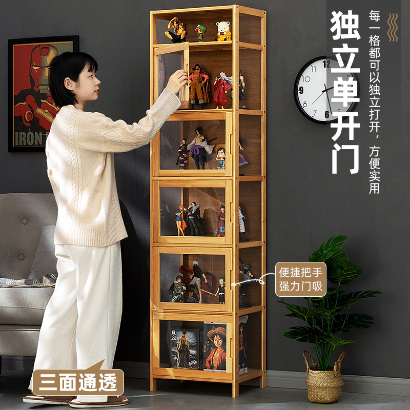 Home storage cabinet storage cabinet storage cabinet multi-layer with cabinet door bedroom home hand display cabinet batch