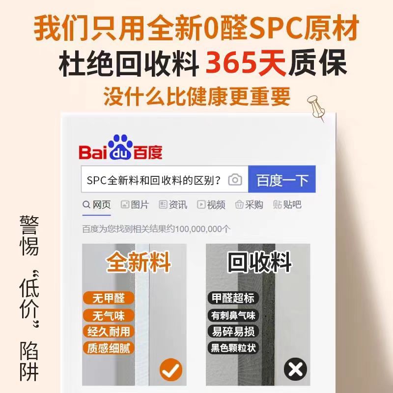 Spc Stone Plastic Flooring with Interlocking Fireproof Wood Flooring for Renovation and Transformation, Suitable for Home Use, Thickened, Wear-Resistant, and Waterproof