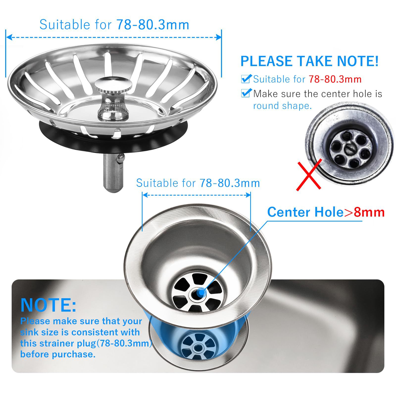 Household Kitchen Sink Drain Shallow Cup Water Seal Umbrella Dishwashing Basin Leak Plug Anti-Odor Drain Accessories Factory Direct Sale