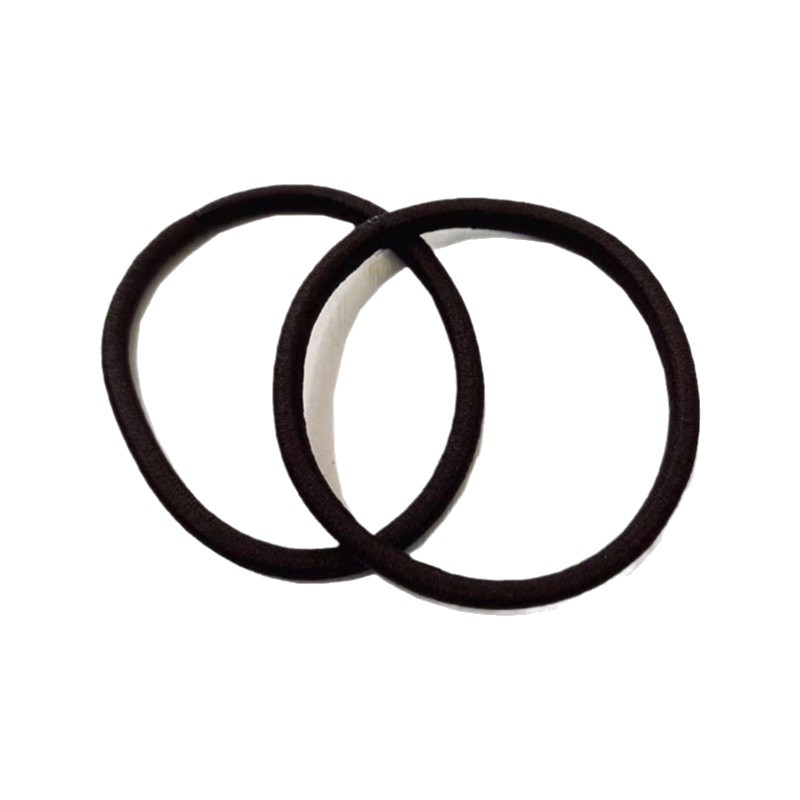 Cross-Border Labelable Seamless Hair Rope High Elastic Leather Rubber Band Headband Hair Accessories Hair Band Head Flower Wholesale Internet Celebrity Belt