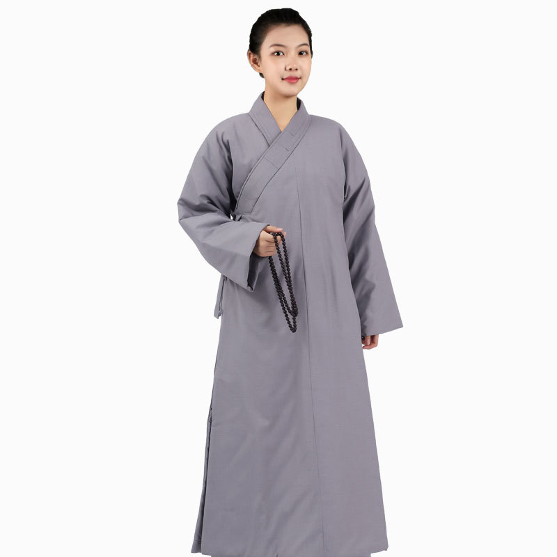 Winter Monk's cotton-padded jacket with velvet for men and women monks, nuns and monks, monks and nuns, family gown thickened warm master's gown Monk