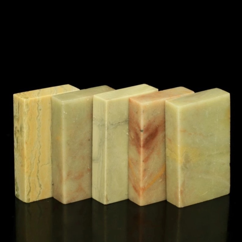 Qingtian stone flat seal 1*3*5CM seal stone seal stone stone carving stone seal cutting seal a generation of hair