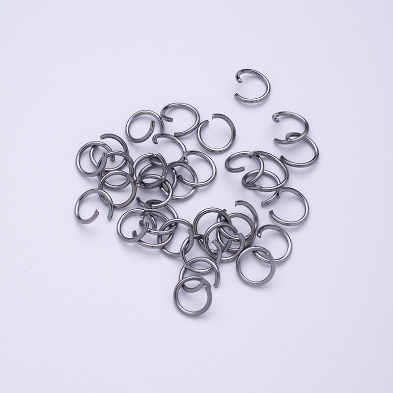 DIY Jewelry Accessories Open Ring Necklace Bracelet Handmade Connecting Ring Multi-Specification Hanging Ring Single Ring Open Ring Iron Ring