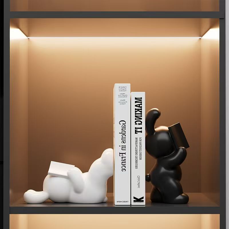 Простые и креативные подставки для книг в виде кроликов, украшения для ТВ-кабинета, легкая роскошь, высококачественный книжный шкаф, декорации для винного шкафа, керамические изделия для дома