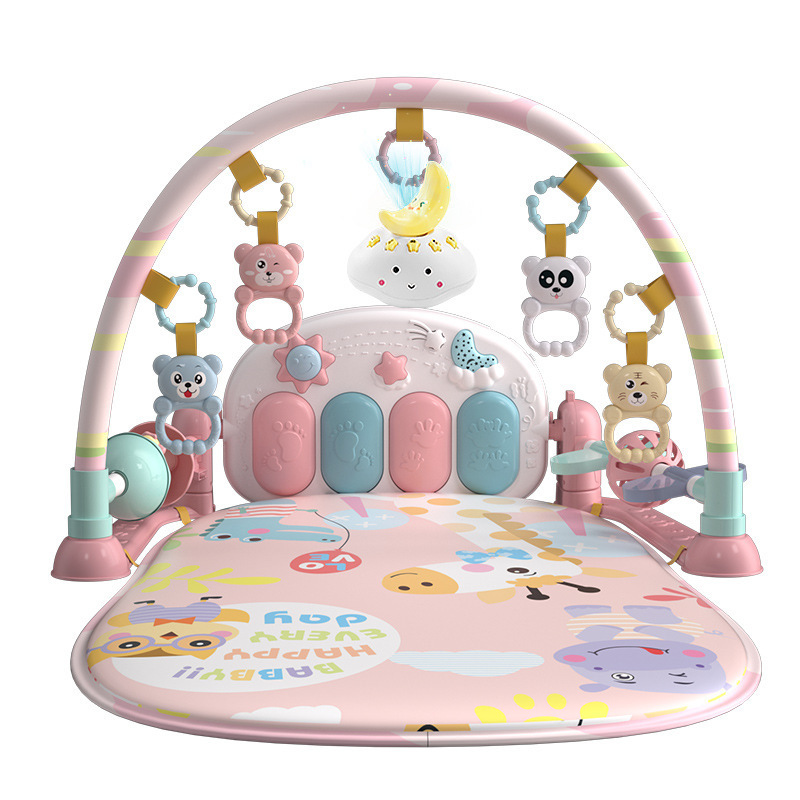 Baby Pedal Piano Fitness Stand Newborn Baby 0-3 Months 6 Music Educational Early Education Toy Baby