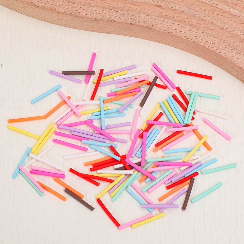 Imitation Candy Bar Soft Clay Strips Customized Food Toys DIY Handmade Materials Cake Biscuits Snowflake Ice Cream Small Food Decoration