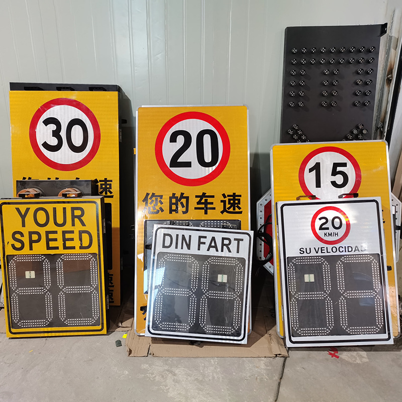 Solar Radar Speedometer Park Plant Mobile Solar Speedometer Speedometer with Camera