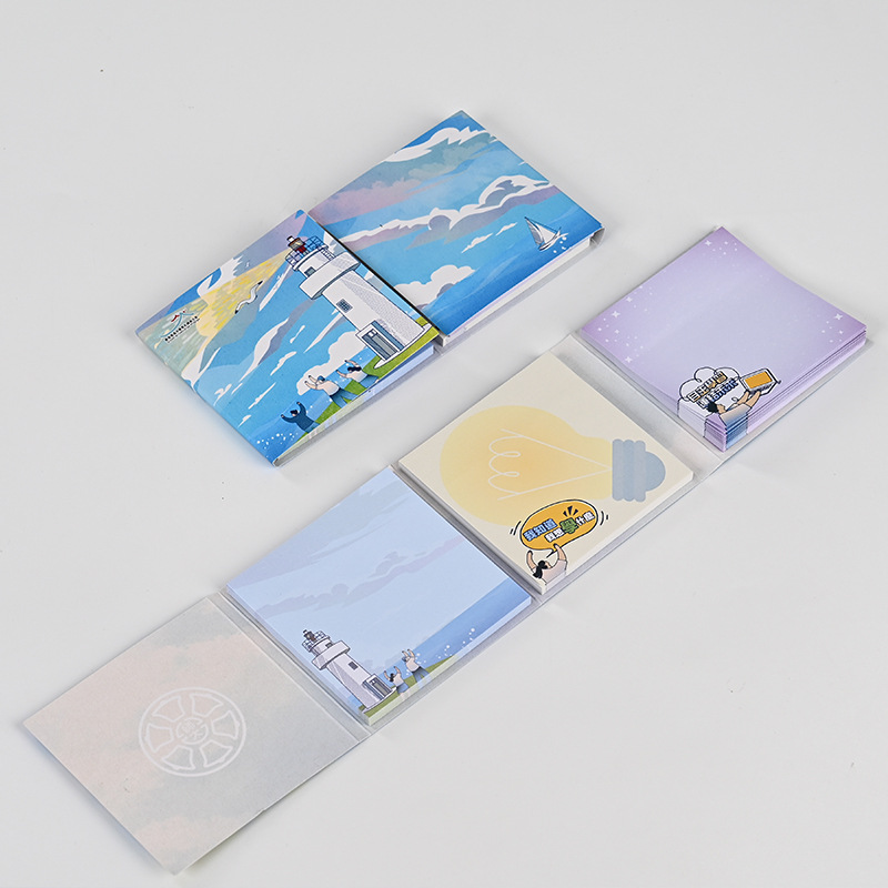 Creative cartoon convenient sticker message stickers portable note stickers customizable office stationery comes with sticky note stickers