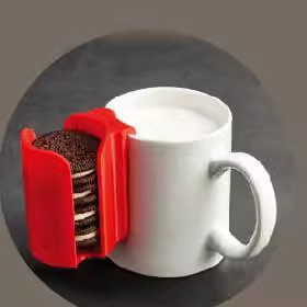 Cross-Border Convenient Cup Biscuit Rack, Grab-And-Go Biscuit Holder, Cup-Side Snack Storage Rack, Biscuit Container, Biscuit Rack