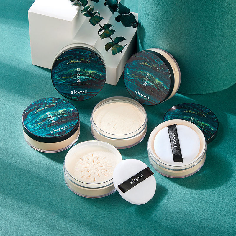Skyvii золотая пудра для макияжа, не смывающаяся, 5007