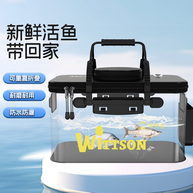 Fishing Bucket Fish Box Fish Bucket Fish Protection Bucket EVA Folding Fishing Box Thickened Bucket Fish Bucket Fishing Gear Supplies Outdoor