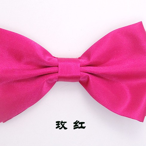 Double-layer bow tie men's solid color light leisure adult variety of multi-color wedding bow tie monochrome wedding dress
