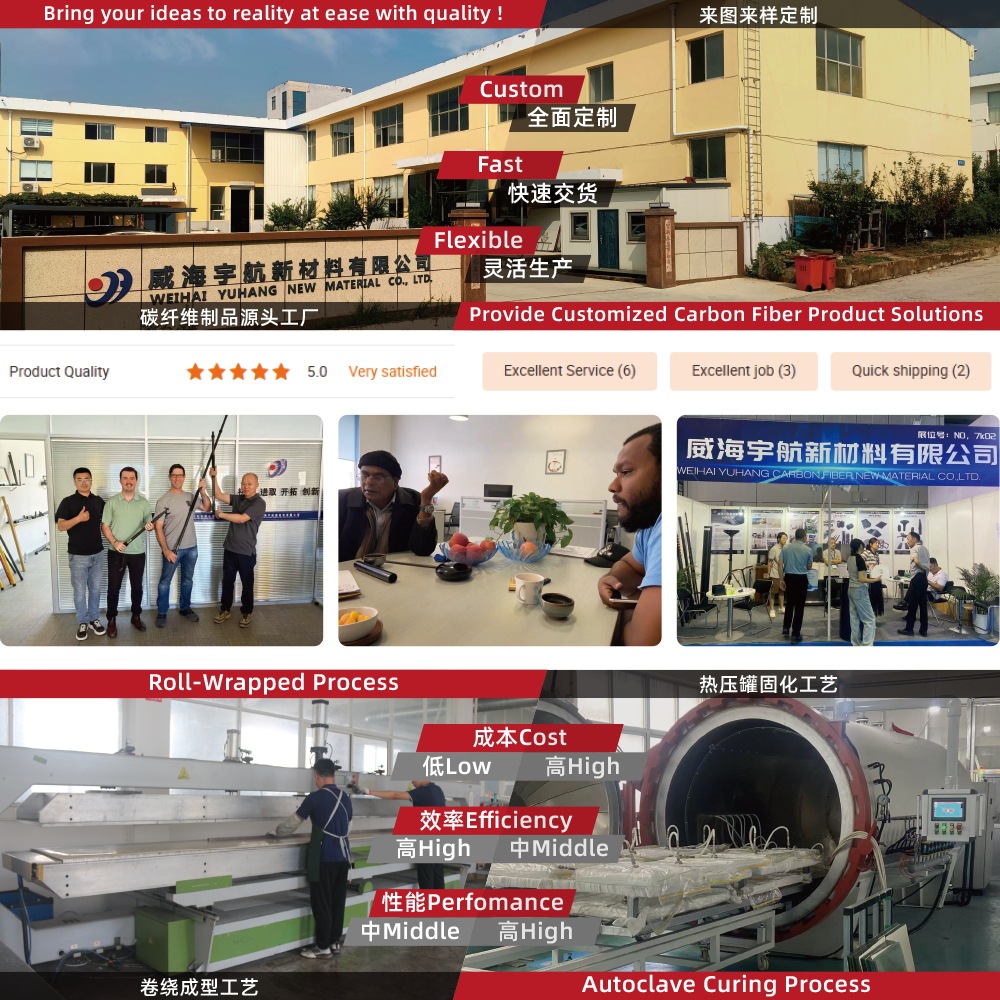 3K Carbon Fiber Hollow Tube Customized Factory High Strength Carbon Fiber Rectangular Tube Cnc Machining Carbon Rod