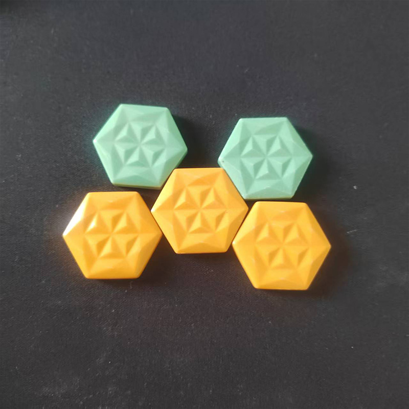 Tourmaline Sheet Manufacturer Wholesale Far Infrared Ceramic Sheet Tourmaline Sheet Particles Multi-Color Optional Hexagonal Energy Sheet