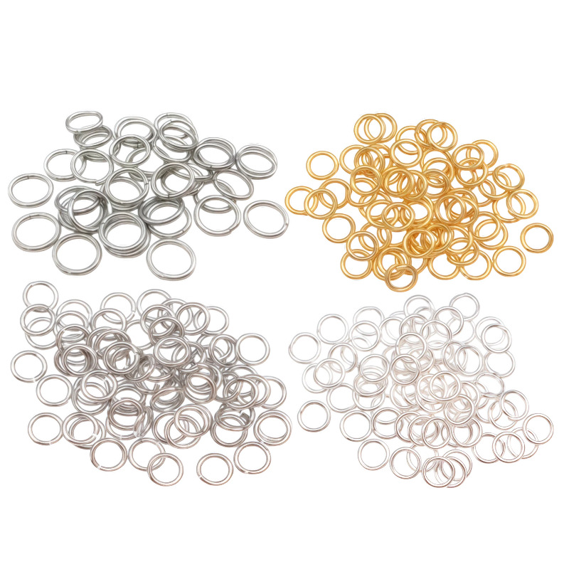 Full Range of Connecting Rings, Flat Rings, Open Rings, Necklace and Bracelet Connecting Rings, DIY Jewelry Accessories, Iron Rings, Closed Rings