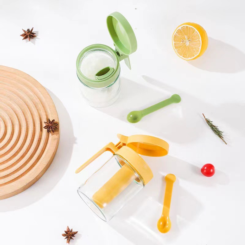 New Sealed Seasoning Box Kitchen Household Moisture-Proof Multi-Functional Storage Box Chicken Essence Seasoning Bottle Jar Salt Jar