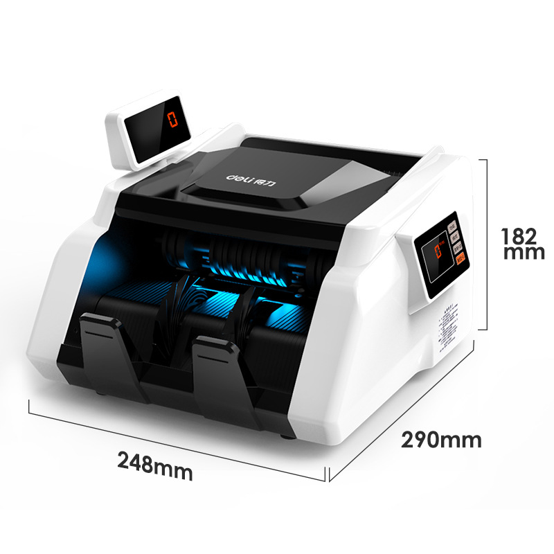 Deli 33302s currency detector commercial supermarket cash register 2023 New version RMB small currency counting machine